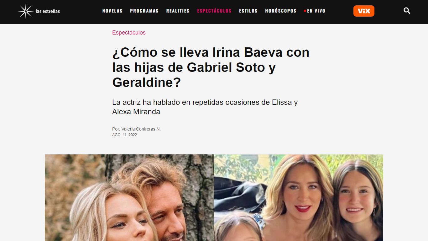 ¿Cómo se lleva Irina Baeva con las hijas de Gabriel Soto y Geraldine?