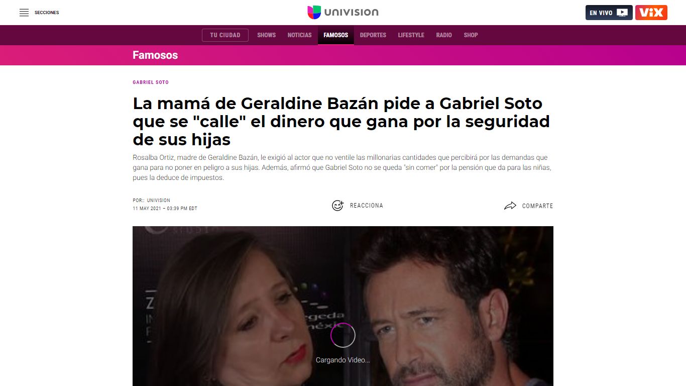 Gabriel Soto gana demanda millonaria y la madre de Geraldine Bazán le ...